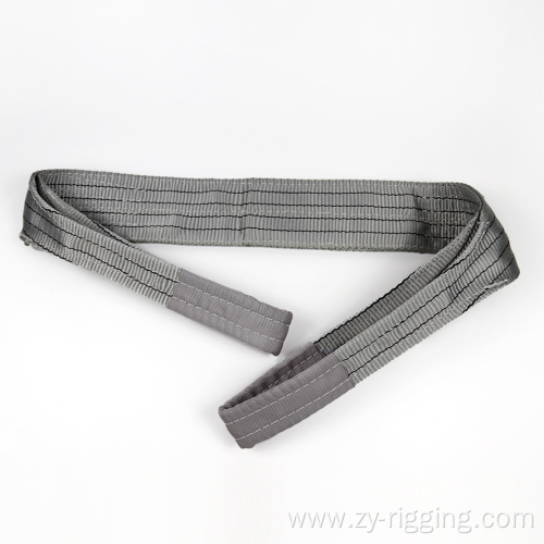 gray polyester PE tow rope sling flat webbing